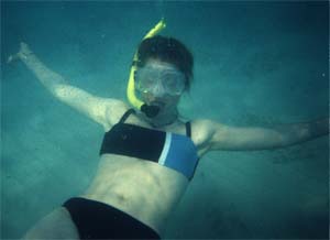 Amanda underwater